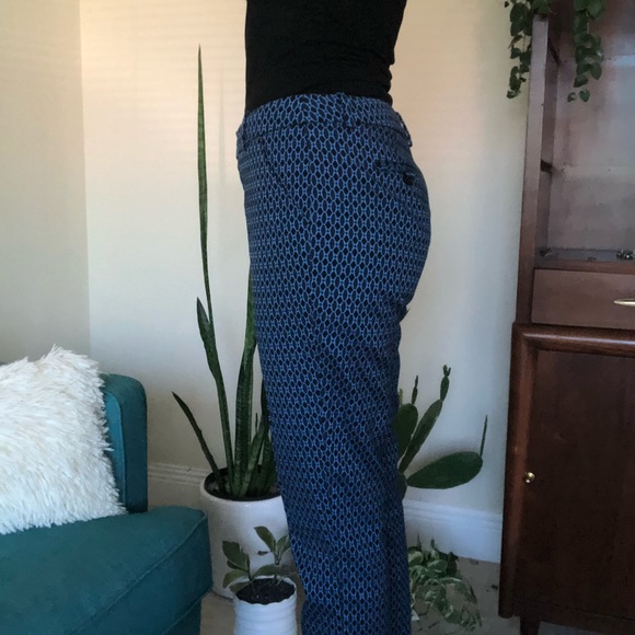 Blue Mid-Rise Slim Ankle Pants - Size 6 (EUC) - Picture 2 of 3